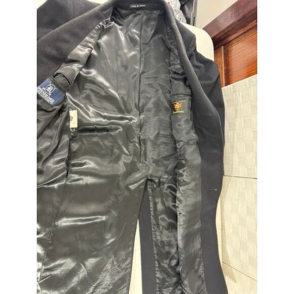 "Wool & Cashmere" Men's Black Trench 48R Goth Grunge Dark Romance QUiet Luxury - Picture 16 of 16